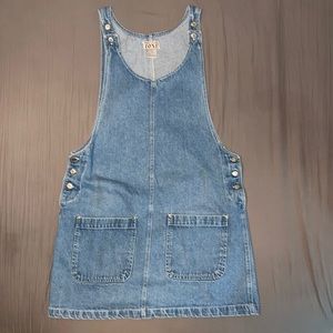 Vintage Jean Pinafore Dress